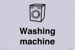 Dementia washing machine sign